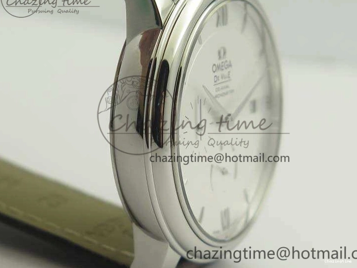 0801 De Ville Prestige Real Power Reserve SS TW 1:1 Best Edition White Dial SS Markers On Leather Strap A Breathable 8095
